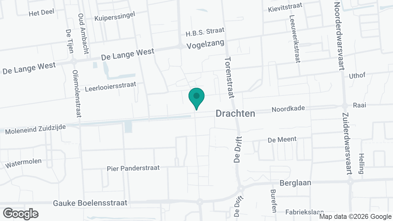 Kaart van Drachten
